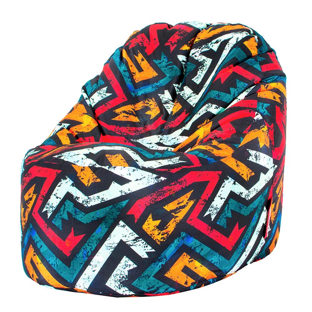 ⚡ Mango Pouf "Urban Zigzag"