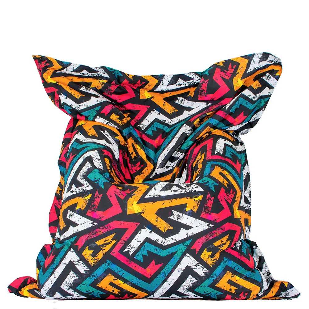 ⚡ Pillow Pouf "Urban Zigzag"