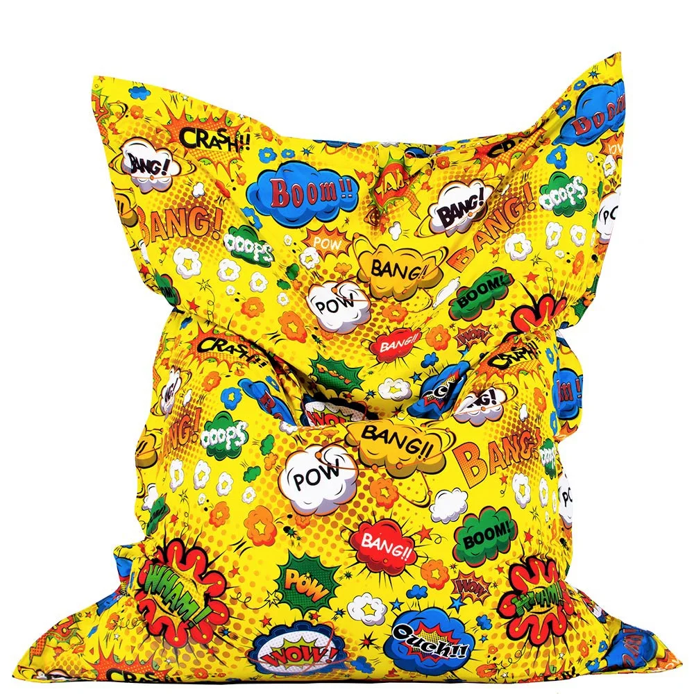 💥 Pillow Pouf "Comic Bubbles"