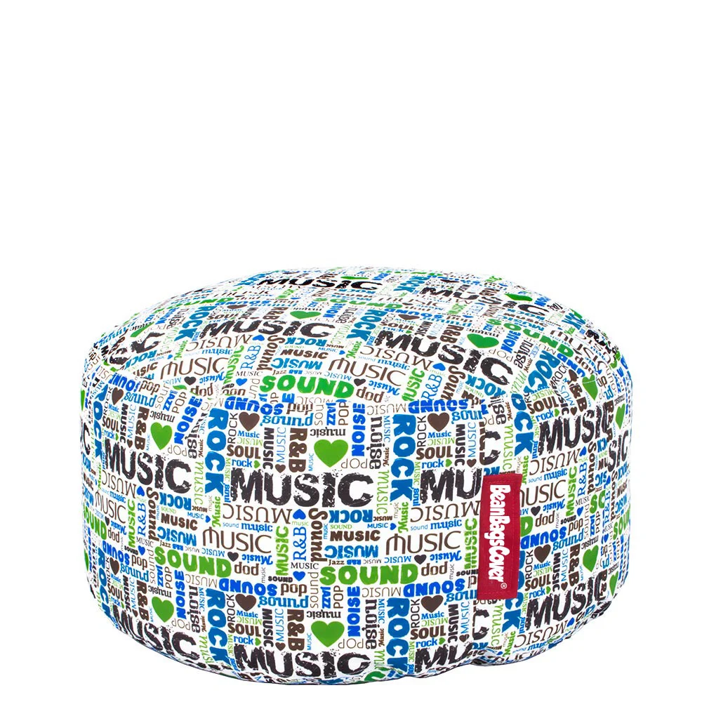 🎼 Round Pouf "Musical Wave"