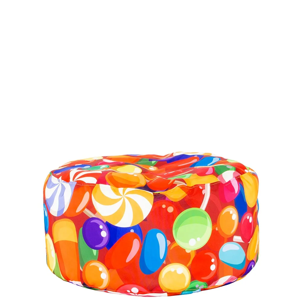 🍭 Round Pouf "Delicious Lollipops"
