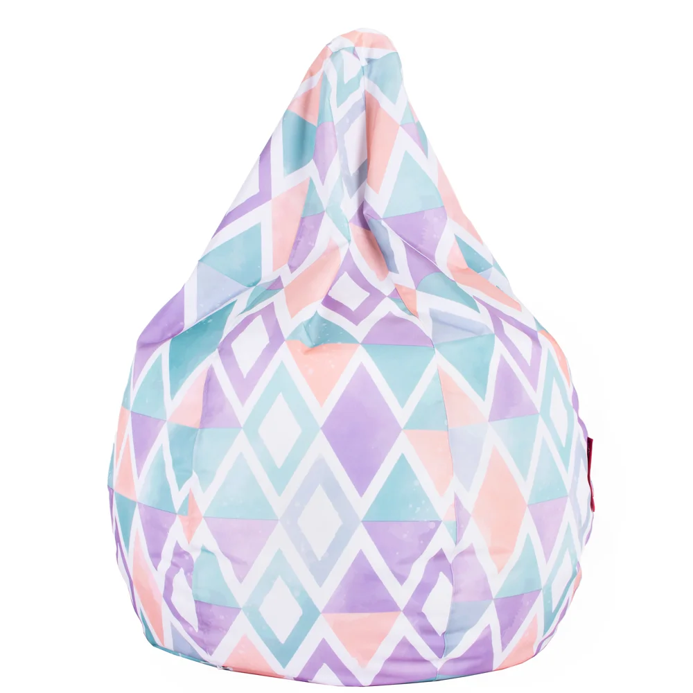 💎 Bean Bag “Pear” – Pastel Diamonds 102070