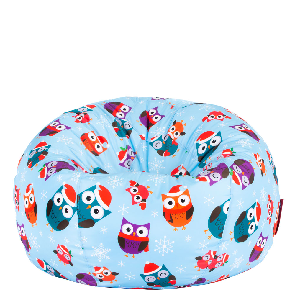 🦉 Apple Pouf "Christmas Owls"