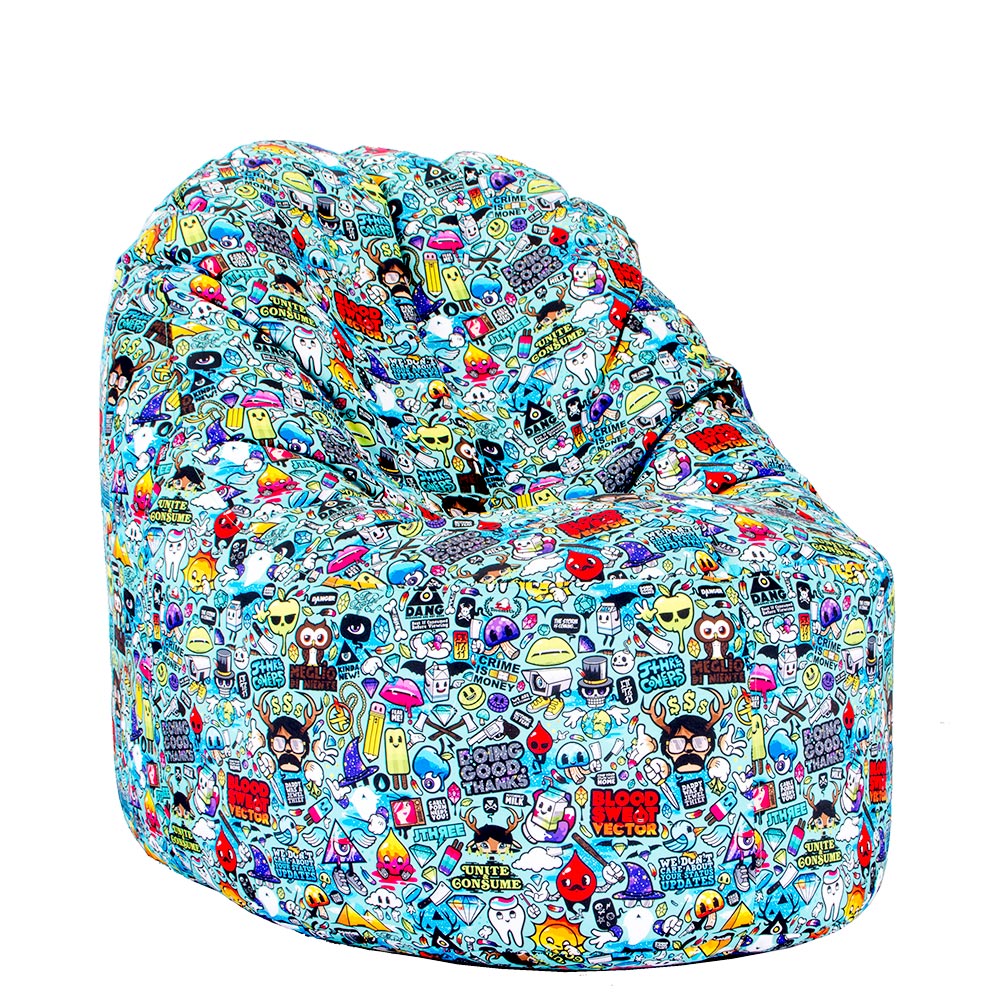 🎮 Mango Pouf "Sticker Bomb"