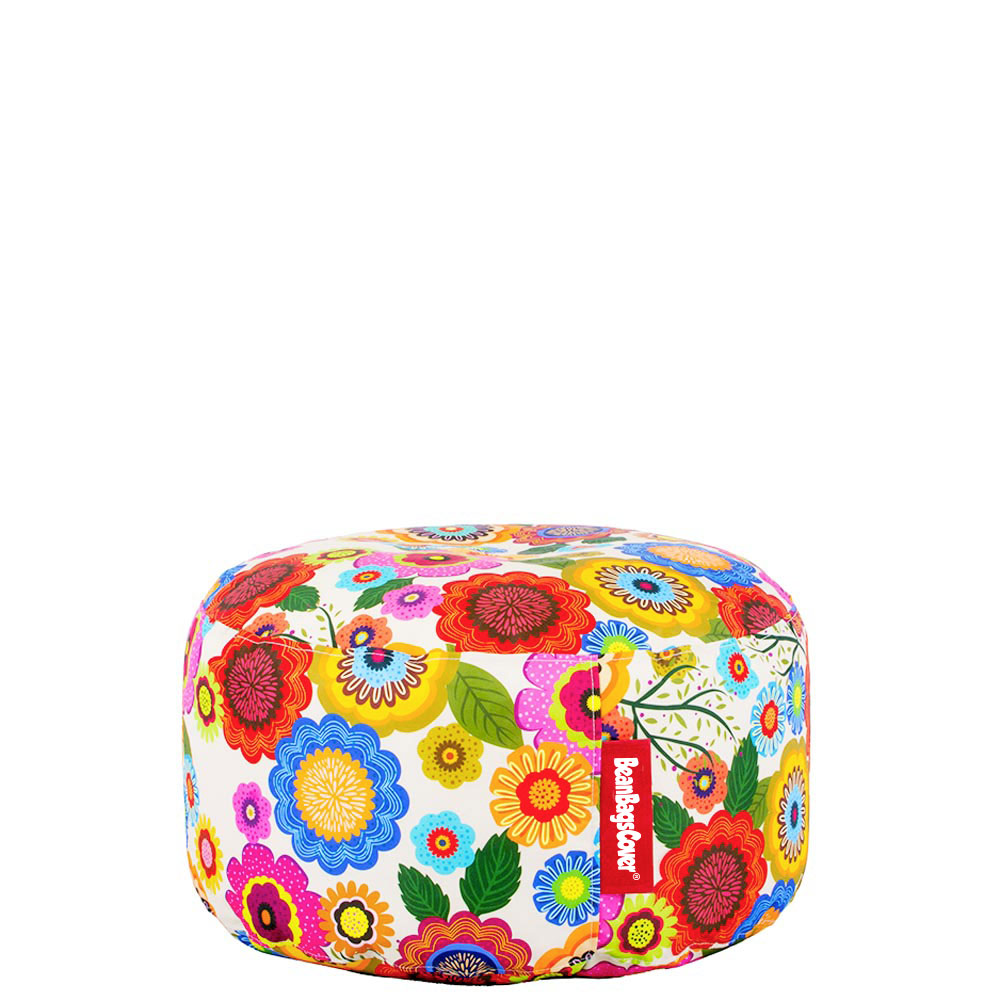 🌸 Round Pouf "Summer Garden"