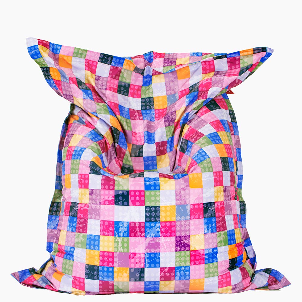 ◼️ Pillow Pouf "Colorful Squares"