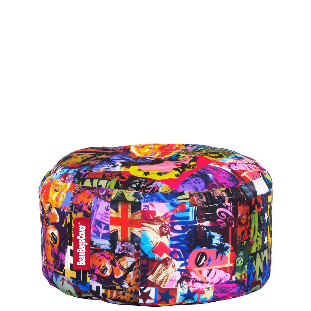 🎨 Round Pouf "Pop Art Marilyn Monroe"