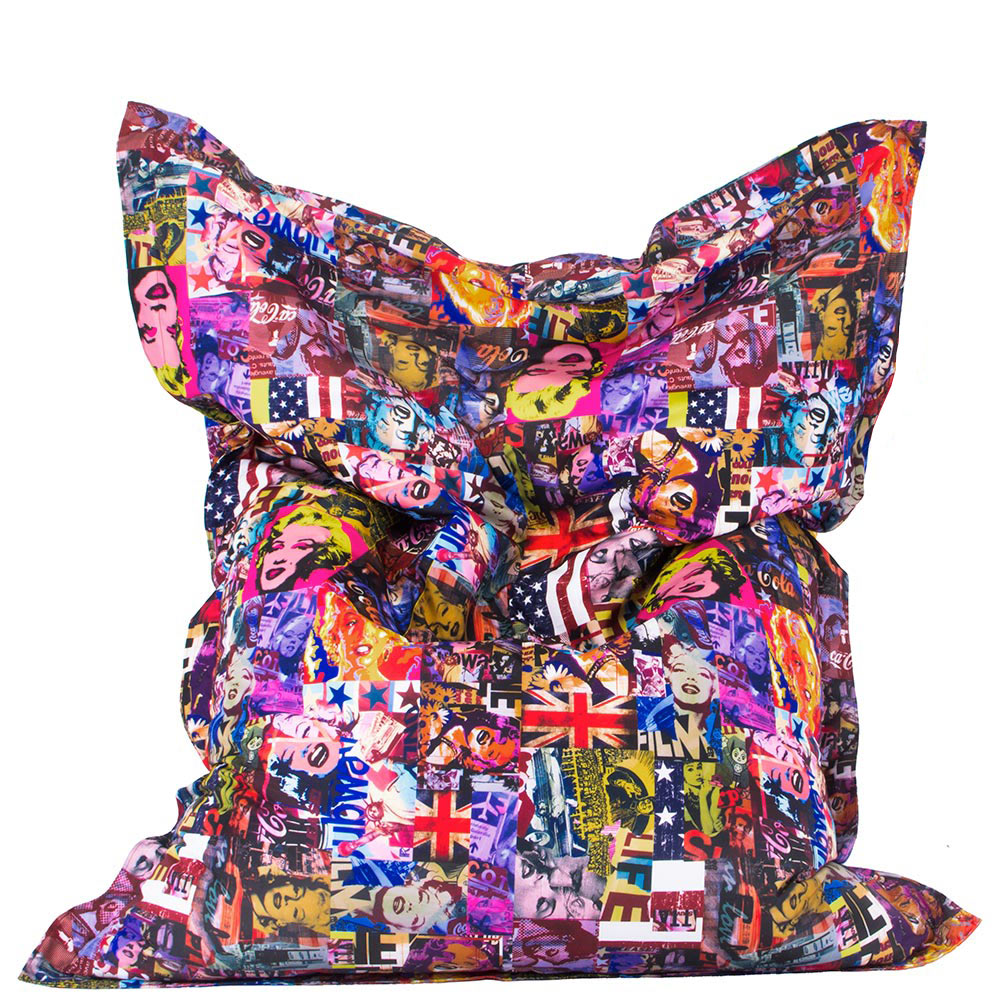 🎨 Pillow Pouf "Pop Art Marilyn Monroe"