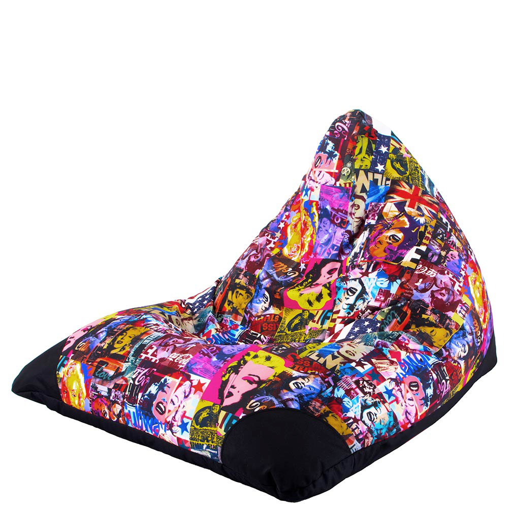 🎨 Pyramid Pouf "Pop Art Marilyn Monroe"