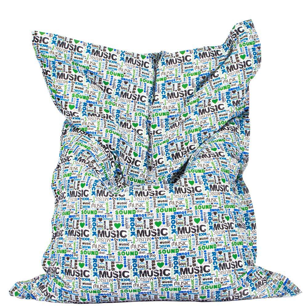 🎼 Pillow Pouf "Musical Wave"