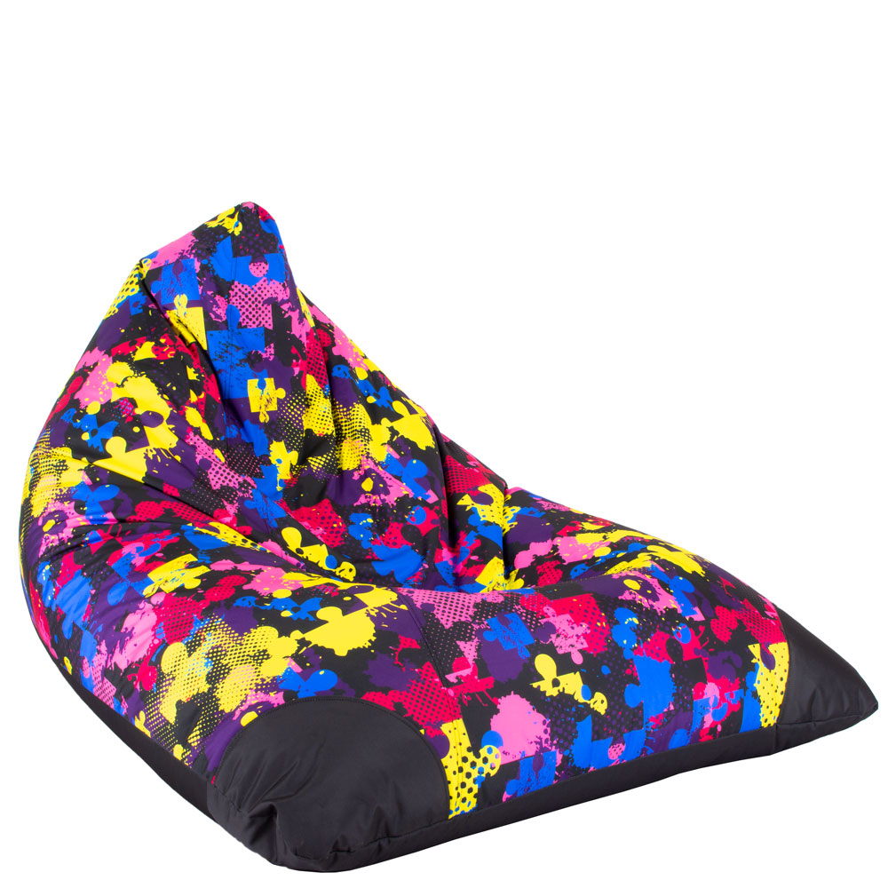 🧩 Pyramid Pouf "Colorful Puzzle"