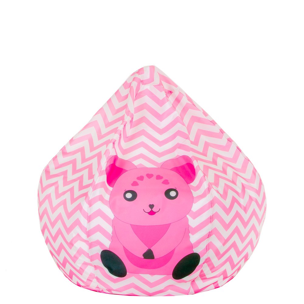 🐻 Kids Pouf "Pink Koala"